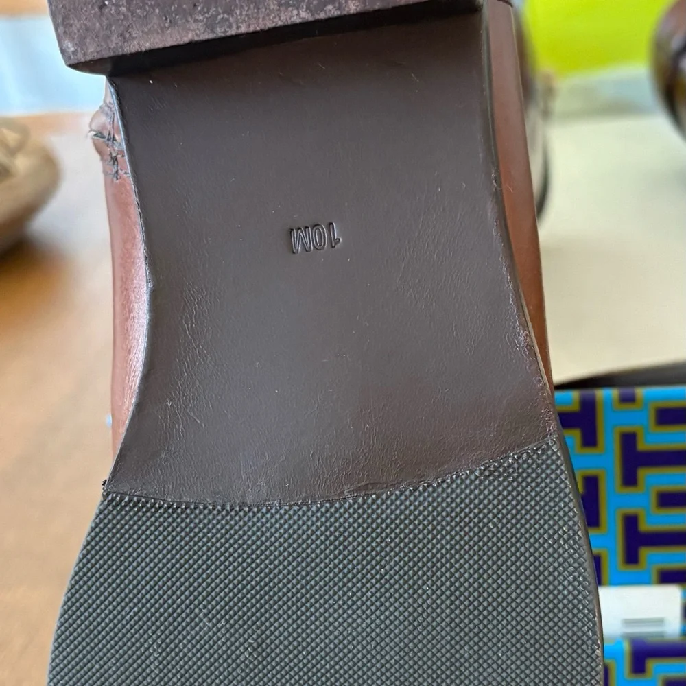 Tory Burch Brown Leather Riding Boots size 10 🎁EUC